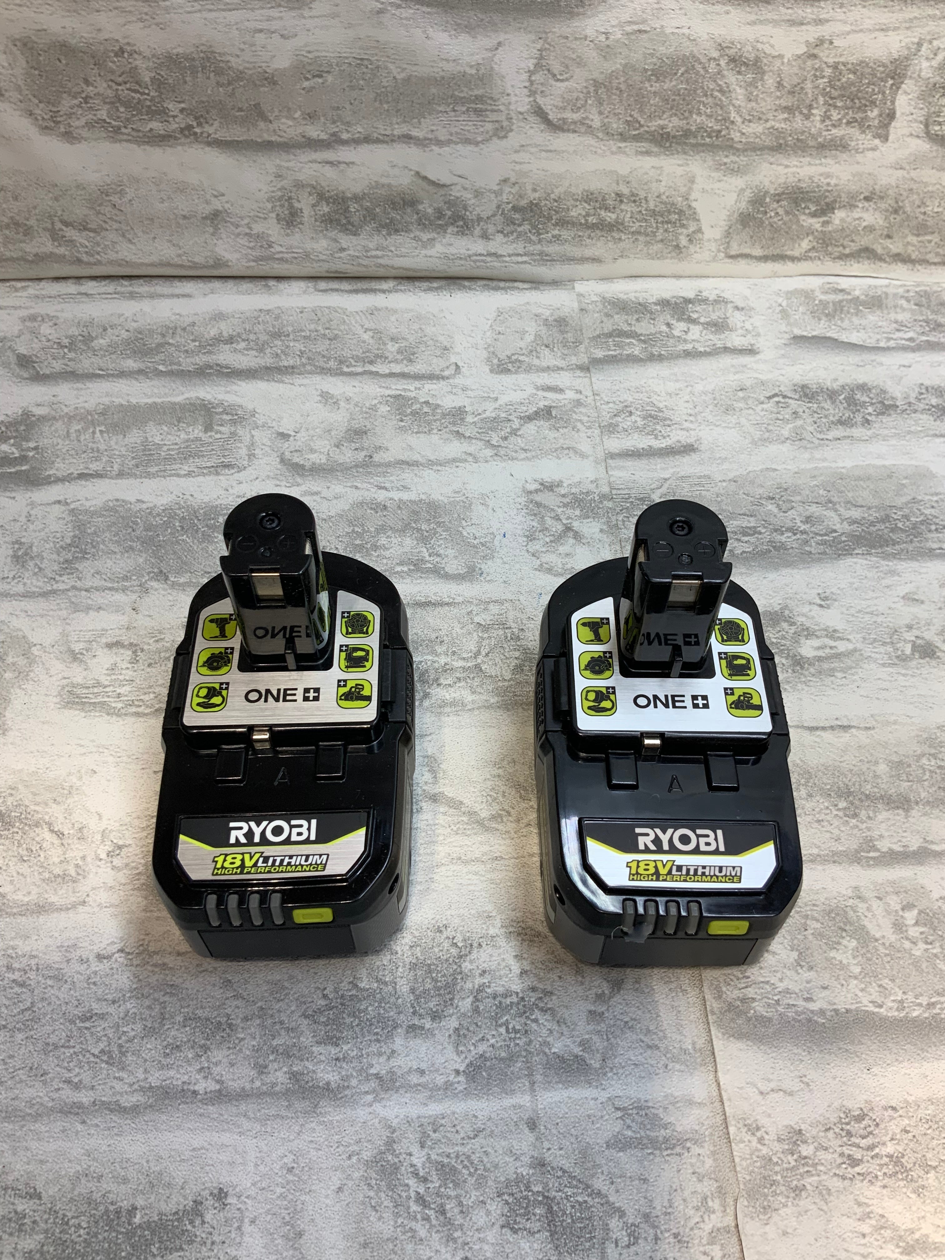 Ryobi PBP004 ONE+ High Performance 18 Volts Lithium-Ion 4.0 Ah Battery - 2 pack (7594228449518)